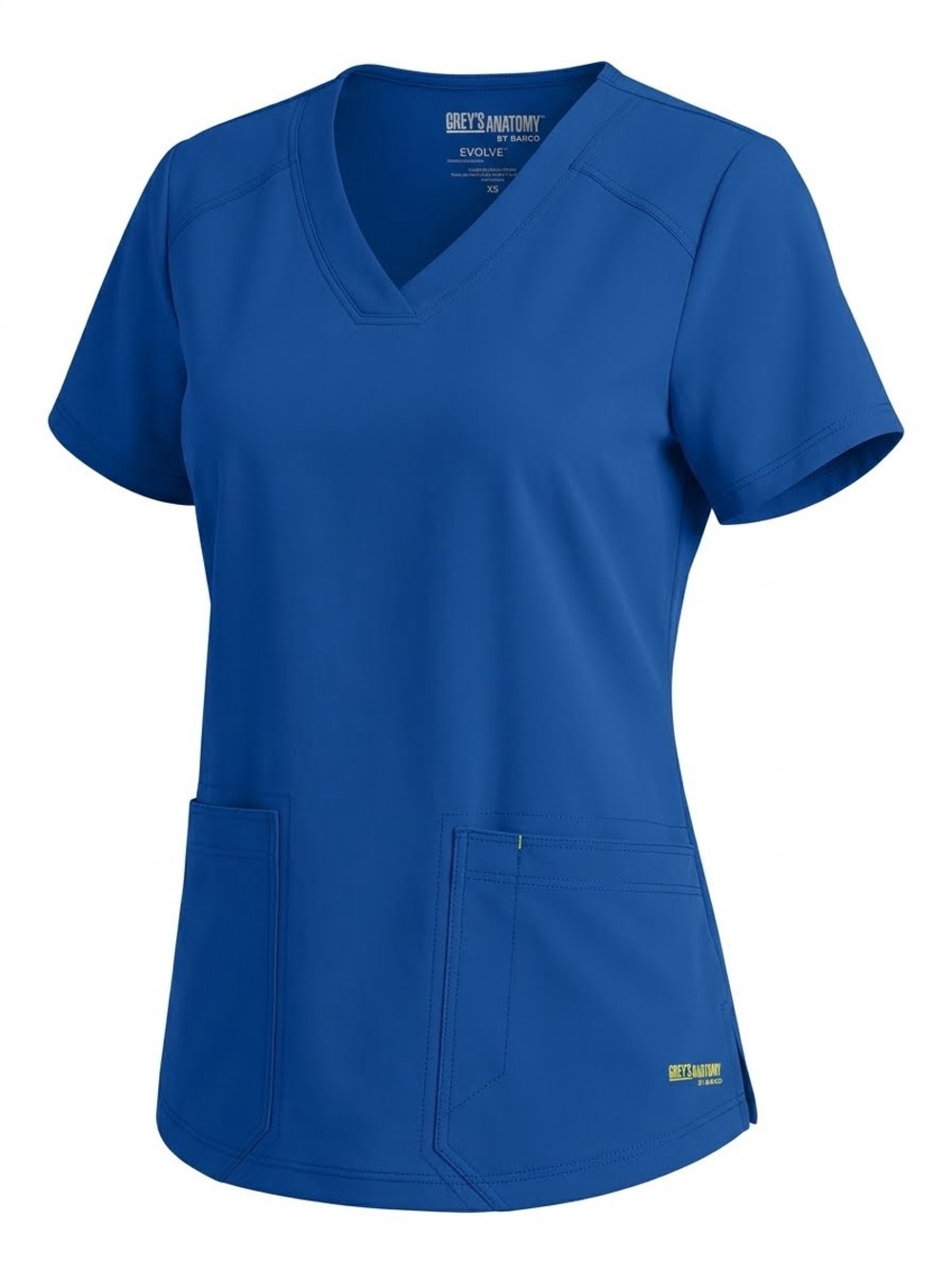 Grey's Anatomy Royal Blue V-Neck Short Sleeve Scrub Top